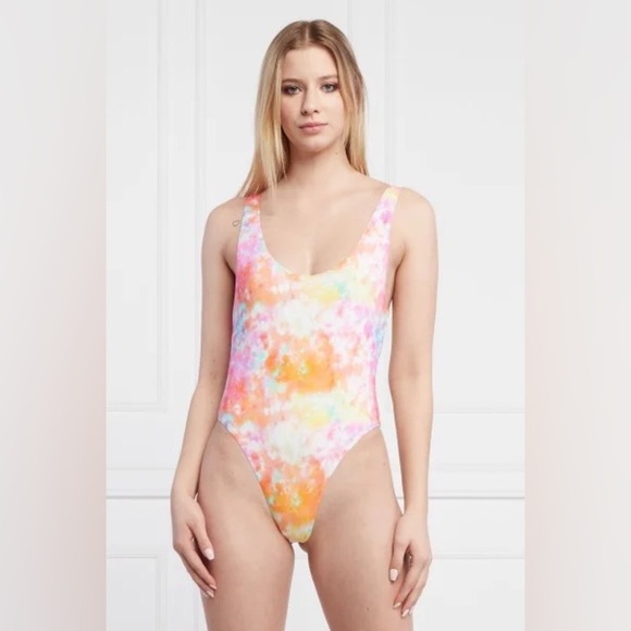 New GUESS Multicolor Swimsuit SZ L - Picture 3 of 5